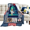 thumbnail image 4 of Nurse Gifts Nurse Blanket Nurse Decor Throw Blanket Gifts for Women Nurses Super Warm Soft Plush Lightweight Flannel Blanket Winter Couch Bedding Blanket for Kids Adults Women 40"x50", 4 of 6