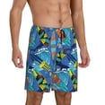 thumbnail image 2 of Sikiie Hawaiian Style Mens Pajama Shorts, Lightweight Lounge Pant with Pockets Soft Sleep Pj Shorts for Men3X-Large, 2 of 6