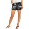 No Boundaries Juniors' brushed jersey printed soft shorts