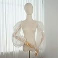 thumbnail image 6 of Tulle Arm Covers Long Sleeve for Bridal Gown Dress Decorative Sleeves Shirt Bishop Sleeve Dress Decorative Long Sleeve, 6 of 8