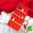 thumbnail image 1 of Christmas 3D Reindeer Santa Claus Tree Hat Case For iPhone X XR For iPhone XS Max Snowman 3D Key Chain Tpu Cover, 1 of 5