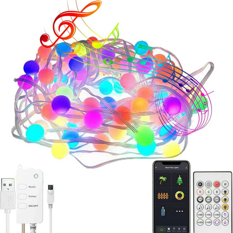 Smart Fairy Lights WiFi-33Ft Christmas String Lights Work with