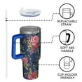 thumbnail image 4 of OBREWU Pioneer Flower Tumbler with Handle and Lid,Pioneer Flower 40oz Double Wall Vacuum Insulated Tumbler,Cups Gift for Women and Men, 4 of 7