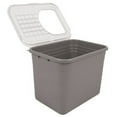 thumbnail image 6 of Petmate Open Top Cat Litter Box Top Entry Plastic Cat Litter Pan, Silver, 20" x 15" x 15", 6 of 10