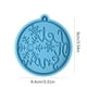 thumbnail image 2 of Adornos navideños, moldes colgantes de forma redonda para resina epoxi, manualidades DIY, joyería, fabricación de llaveros Wmkox8yii fajkfhkj4713, 2 of 2