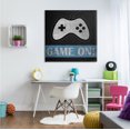 thumbnail image 2 of Stupell Industries Game On Gamer Phrase Retro Distressed Controller Graphic Art Gallery-Wrapped Canvas Print Wall Art, 36x36, by Denise Brown, 2 of 5