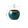 thumbnail image 2 of Green Gold Spherical Ceramic Small Flower Pots Planters with Drainage Hole for Home Patio Decor Succulent Plant Pots Indoor Outdoor Plant Pots Decorative for Garden,3.94 x 3.15 Inches, 2 of 6