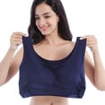 thumbnail image 4 of Ropa interior japonesa para dormir Peace of Mind para mujer, talla grande, talla grande, sin aros, talla grande, talla grande, sujetador deportivo de una pieza, 4 of 6
