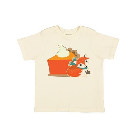 

Inktastic Thanksgiving Fox Pumpkin Pie Gift Toddler Boy or Toddler Girl T-Shirt