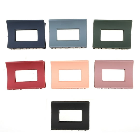 Large Hair Claw Clips Sets, Candy and Neutral Colors Acrylic Plastic Large Hair Claw Clamps for Thick Hair, Hair Accessories for Women Girls. (Urban 7 Pcs)