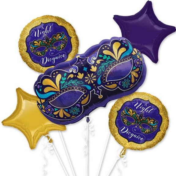 Night in Disguise Mask Balloon Bouquet