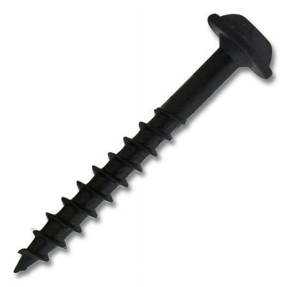 #8 x 1-3/8 in. Black #2 Square Round Washer Head Coarse Thread Self-Tapping 1000 Per Box
