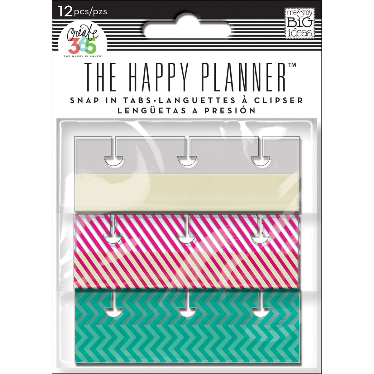 Create 365 Happy Planner Snap In Tabs 12/PkgBrights