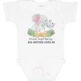 thumbnail image 3 of Inktastic I'll Never Forget That My Big Brother Loves Me Cute Elephant Boys or Girls Baby Bodysuit, 3 of 5