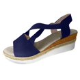 thumbnail image 2 of MKLEKYY Sandalias de Playa para Mujer, Sandalias Grandes de Verano para Mujer, Nuevas Sandalias Informales Con Tacón de Punta Plana y Boca de Pez para Mujer, 2 of 4