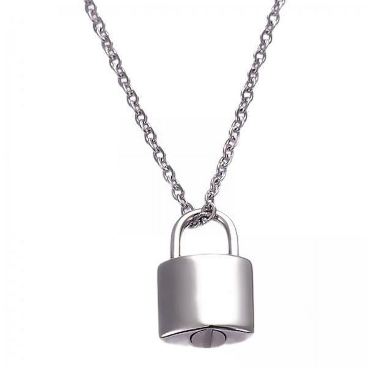 2x Padlock Cremation Urn Necklace Keepsake Pendant, Lock Pendant Jewelry,Jewelry Holder for Jewelry