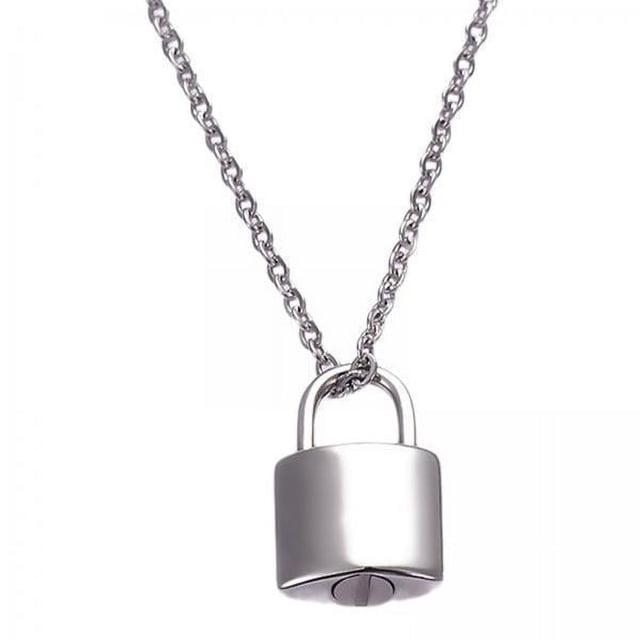 TISHITA 3x Mini Padlock Cremation Urn Necklace Keepsake Jewelry Lock Pendant Holder for