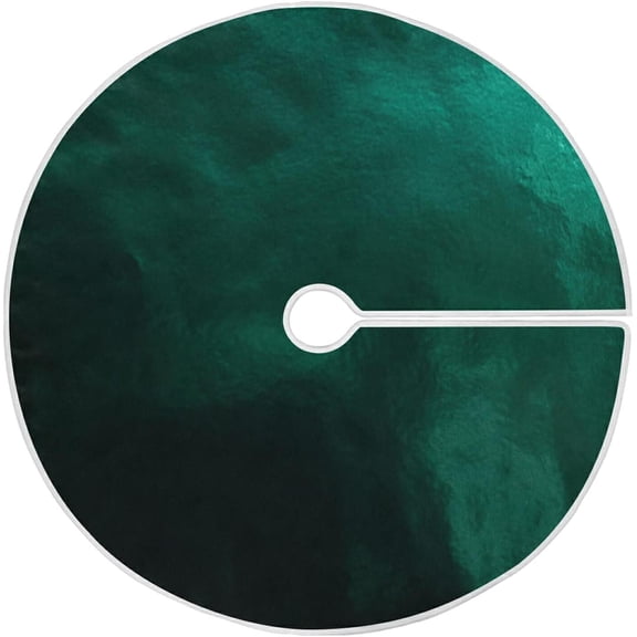 GZHJMY Hunter Green Christmas Tree Skirt 48" Large Christmas Tree Mat Xmas Holiday Home Party Decor