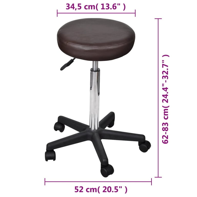 Stool Rolling Chair VidaXL Office Chair Swivel Rolling Stool With