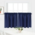 thumbnail image 3 of Kitchen Waffle Weave Curtains, Waterproof Rod Pocket Short Curtain, Bathroom Valance, 3 of 8