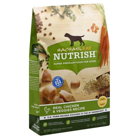 Rachael Ray Nutrish Natural Dry Dog Food, Real Chicken & Veggies Recipe, 6