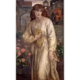 thumbnail image 2 of Dante Gabriel Rossetti 10x14 Gold Ornate Wood Frame and Double Matted Museum Art Print Titled - Salutation of Beatrice, 2 of 4