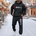 thumbnail image 2 of Mens 2 Piece Outfits Track Suits Unisex Valentine'S Day City Print Sweatshirt And Joggers Pant Sports Workout Couples Winter Suit, 2 of 4