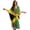 Jamaica Flag Leopard, variant on Xixirimido Tropical Hibiscus Hydrangea Leaf Print Women Kaftan Dresses Plus Size Beach Cover Up Deep V-Neck Batwing Sleeves Swimsuit Coverups Summer Caftan Dress