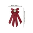 thumbnail image 2 of INSPIRE CHIC Women's Ribbon Brooch Bowknot Pre Tied Bow Ties with Rhinestone, 2 of 5