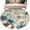 Light Brown, variant on Area Rug for Living Room, Teal Tulip Butterfly Non-Slip Indoor Large Carpet for Bedroom/Dining Room, Beige Turquoise Floral Grey Wooden Washable Low-Profile Rectangle Floor Runner Rugs - 4 x 6 Ft