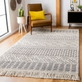 thumbnail image 2 of SAFAVIEH Natura Cordelia Southwestern Wool Area Rug, Ivory/Navy, 5' x 8', 2 of 7