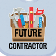 thumbnail image 4 of Inktastic Construction Future Contractor Boys or Girls Baby Bib, 4 of 4