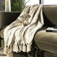 thumbnail image 2 of SAFAVIEH Peppin Metallic Geometric Throw, 70" x 50", Natural/Gold, 2 of 4