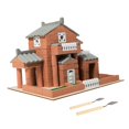 thumbnail image 4 of Milaget DIY Building Model Wood House Kits Unique House Building Kits for Family Toy, 4 of 9