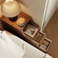 thumbnail image 6 of Small Nightstand,Solid Wood Nightstand with Drawers, Walnut Bedside Table for Bedroom, 6 of 10