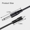 thumbnail image 7 of 2 Pack 3 feet Dual 1/4" to RCA Cable Audio Interconnect for Mixer, Amplifier, Microphone, Camera etc, 7 of 7