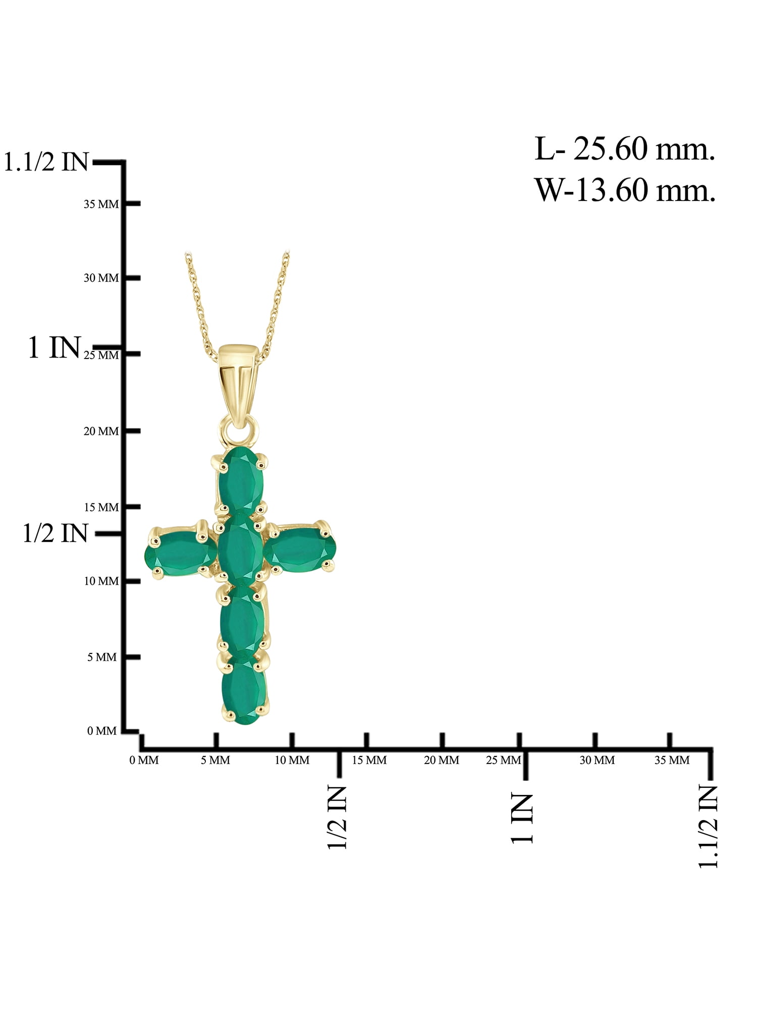 JewelersClub Silver Chain Necklace for Women – 14K Gold Plated Silver Necklace with Sparkling Genuine 1.40 CTW Green Emerald – Chic, Stunning Silver Statement Necklace Gifts by JewelersClub