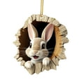 thumbnail image 6 of yotijay 5xEaster Bunny Pendant Gift Easter Day Hanging Sign for Home Door Party C, 6 of 9