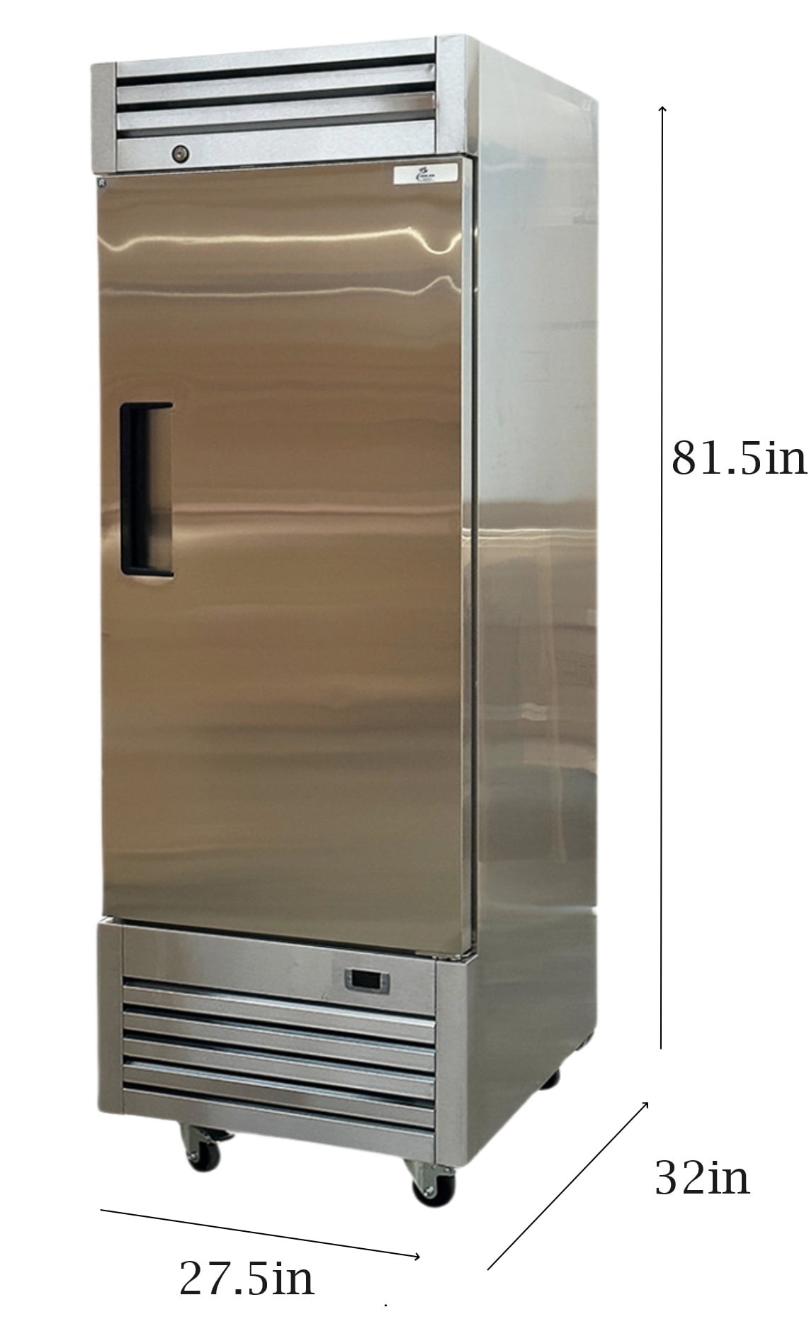 Reach-In Upright 17.2 Cu.Ft Commercial Freezer, Stainless Steel