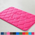 thumbnail image 2 of Yafa Home Fashion 2pc: 17" X 24" + 20"X 32" Bath Rug Set, Memory Foam; Water Absorbent & Non-Slip Bathmats(Fuchsia), 2 of 6