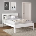 thumbnail image 2 of Donco Kids Contempo Mission Full Size Solid Pine Wood White Bed with Twin Trundle, 2 of 5