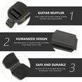 thumbnail image 2 of OULII String Dampers Guitar Muffler Black ABS for Beginner Musicians 1Pcs, 2 of 6
