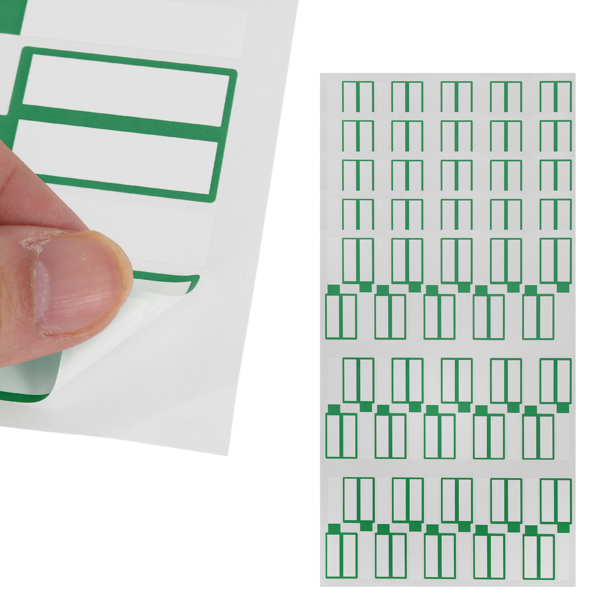 Unique Bargains P-Type Handwritten New Model Gift Stickers 3.31"x1.02" 6 Pcs Green