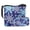 Blue Snowflake Print, variant on Santa Claus Snowflake Pattern Bucket Bag Tote Purse Set, Bucket Crossbody Bag with Large Capacity Casual Bucket Purse and Wallet Set for Women