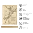 thumbnail image 4 of 1781 Cape Fear River Region Map - Vintage Map of Wilmington and Brunswick County North Carolina - New Hanover NC Vintage Map Wall Art - American Revolution Map, 4 of 8