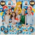 thumbnail image 6 of Boss Baby White Boy Balloons Party Supplies 6th Decor Tableware Birthday Cake Topper Decorations Banner Backdrop, 6 of 7