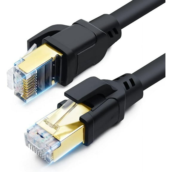 DDMALL CAT 8 Ethernet Cable 15 ft, High Speed 40Gbps 2000MHz Internet Cable, Gigabit Network LAN SFTP CAT 8 Cable Patch Cord with Gold Plated RJ45 Connector for PS5, PS4, Switch, Router, Modem