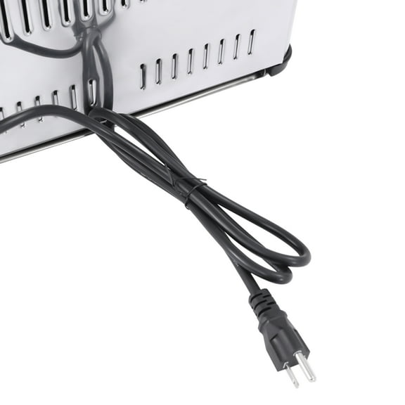 Toolven Stainless Steel Bread Machine – Wave Heating Technology and Crumb Tray for Quick and Uniform Toasting