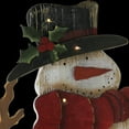 thumbnail image 3 of Northlight 19.5" Wooden Standing Snowman LED Lighted Christmas Decoration, 3 of 5