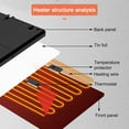 thumbnail image 3 of Adjustable Temperature Chicken Coop Heater - 160W Poultry Heating Panel - Winter Farm Radiant Heating Board - Stainless Steel Heating Plate for Chicks, Hens, and Poultry - Keep Your Pets Warm and Cozy, 3 of 7